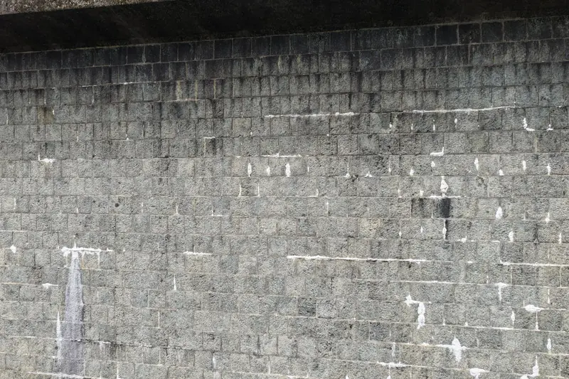 Hormigón impreso vertical en muro de fachada